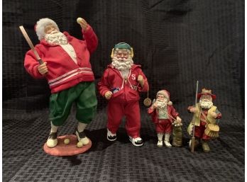S4  Lot Of Santa Claus Figures - Sports Related