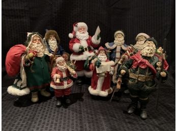 S36  Lot Of Santa Claus Figures -  With Items