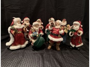 S40  Lot Of Santa Claus Figures -  With Items