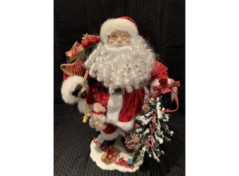 S96  Large Santa Claus Figure With Bag Of Toys