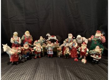 S53  Lot Of Santa Claus Figures - Mrs Claus