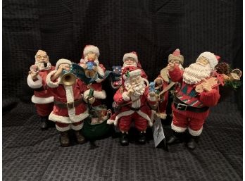 S30  Lot Of Santa Claus Figures -  With Items