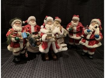 S17  Lot Of Santa Claus Figures -  With Gifts