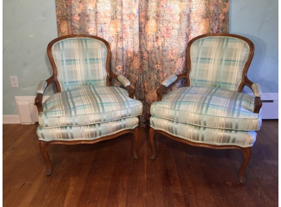 Pair Of Matching Bergere Chairs