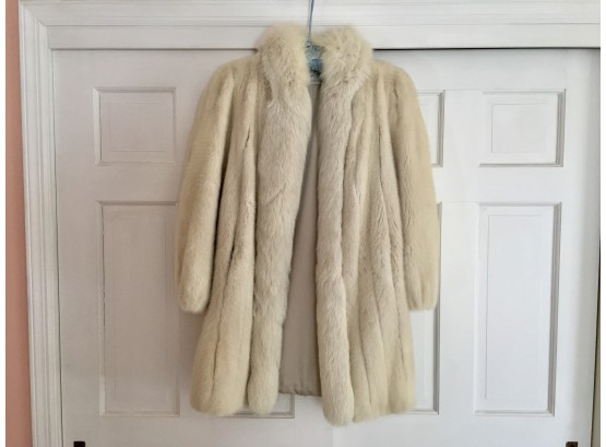 Peter Duffy White Fox Fur Coat