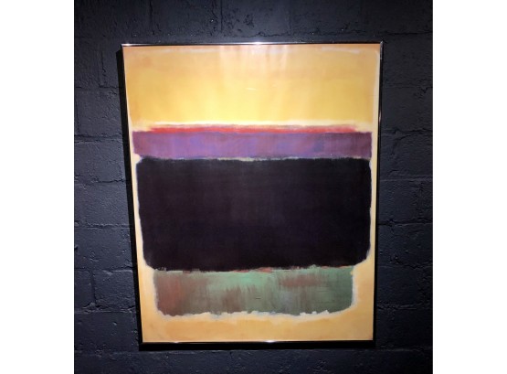 Vintage Mark Rothko Poster Of His Work 'Untitled 1949'