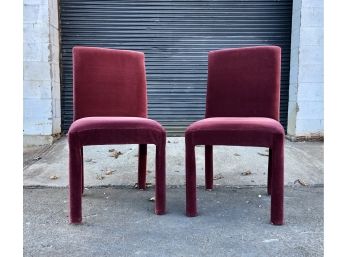 Pair Of Milo Baughman Designed Parsons Chairs For DIA (Design Institute America)