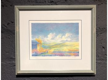 Original French Artist Jean Fernand Signed And Numbered Lithograph - Titled Rising Sun I