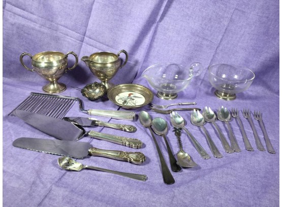 Interesting 23 Piece Lot Assorted Sterling Silver Items - All For One Bid