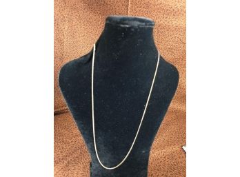 Very Long 14kt Gold Necklace - Made In Italy - 22' Long