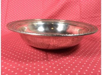 Beautiful Sterling Silver 'Talisman Rose' Fruit / Serving Bowl By Frank Whiting