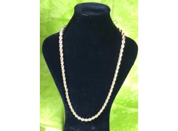 Beautiful 14KT Thick Gold Rope Necklace  7.7 DWT  - (Nice Heavy Weight)