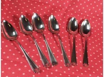 Set Of Five GORHAM Etruscan Sterling Silver Demi Tasse Spoons