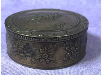 VERY RARE Houbigant Sterling Silver Powder Box  - Made In France  - WOW !