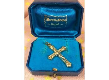 Beautiful 14kt Gold Cross - Made In Italy - W/Original Box