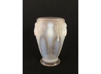 Verlys Opalescent Vase, France 1930's