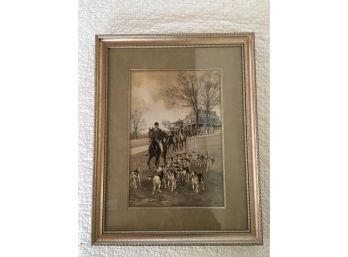 Paul Tavernier, French 1852-1943 Original Signed Watercolor Depicting Hunt Scene