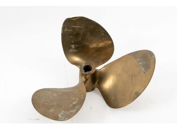 One Large Brass Propeller