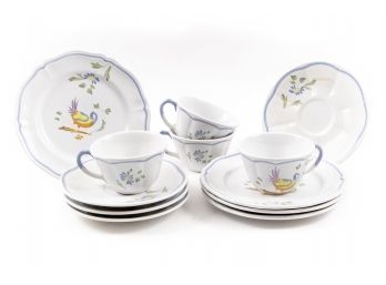 Longchamp, Made In France, Dessert Set For Four