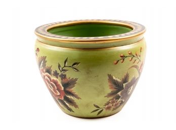 Decorative Floral Pottery Planter