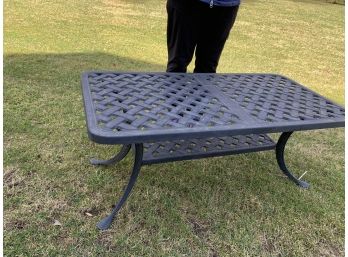 Cast Metal Outdoor Coffee Table