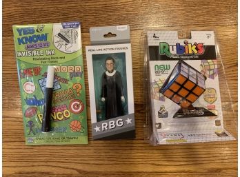 Three New Toys Including Ruth Bader Ginsberg Action Figure