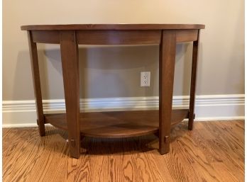 Demilune Wood Console Table
