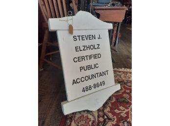 Vintage Reclaimed Wood Double Sided Hanging Sign   212/CVBK