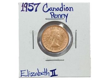 1957 Canadian Penny (Elizabeth II)
