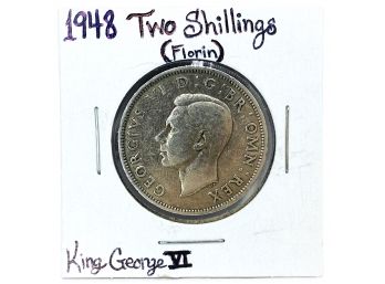 1948 Great Britain Florin Two Shillings (King George VI)