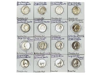 George Washington Bicentennial Quarter Collection (sixteen (16) Quarters In Total)