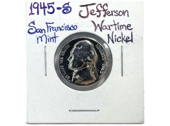 1945-S Wartime Jefferson Nickel (San Francisco Mint)