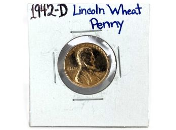 1942-D Lincoln Wheat Penny