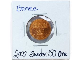 2000 Sweden Fifty (50) Ore