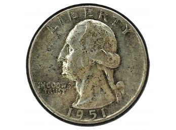 1951 Silver Washington Quarter (No Mint Mark - Philadelphia Mint)