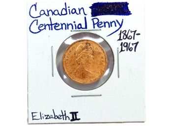 Canadian Centennial Penny 1867-1967 (Elizabeth II)