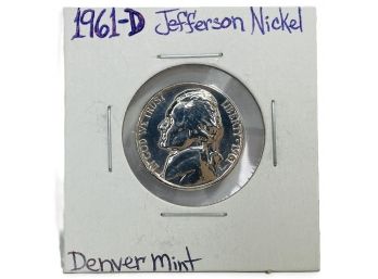 1961-D Jefferson Nickel (Denver Mint)