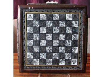 Carved - Marble / Granite Aztec Chess Set