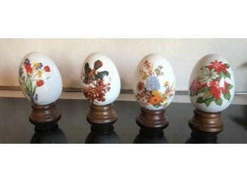Four 3” Avon Eggs