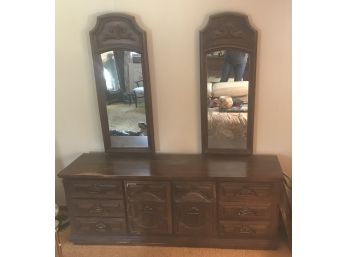 Long Chest Of Drawers With Two Mirrors