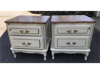 Pair Of Two Drawer Nightstand’s