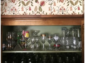 Lot Of Wine Glasses And More