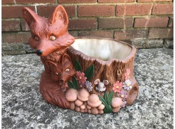 Ceramic Fox Planter