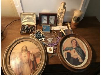 Religious Items Including Rosaries