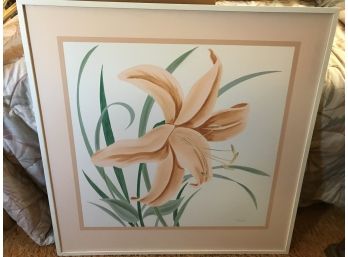 Print Process On Canvas-Lily