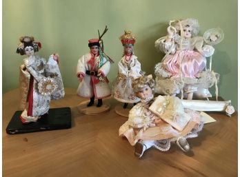 Five Miniature Dolls