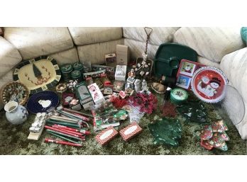 Very Large Lot Of Christmas Related Items