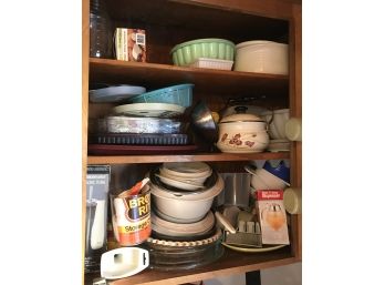 To Kitchen Cabinets Filled-Pyrex And More