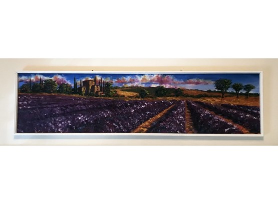 Vintage Oil Painting - Lavender Fields - WESTPORT PICKUP