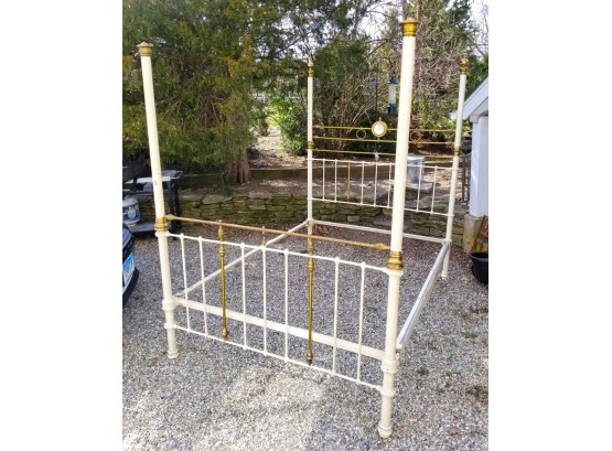 Antique French Queen Bed Frame - AS IS - WESTPORT PICKUP